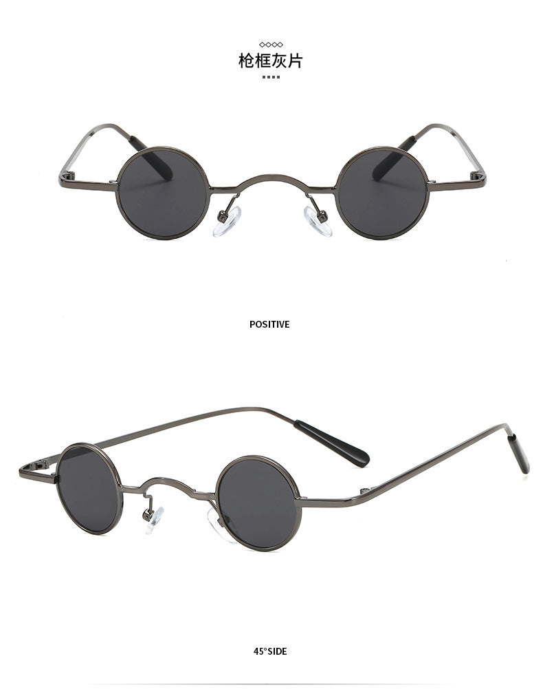 Echoarchiv | Retro Sonnenbrille mit Kleinem Runden Rahmen für Herren