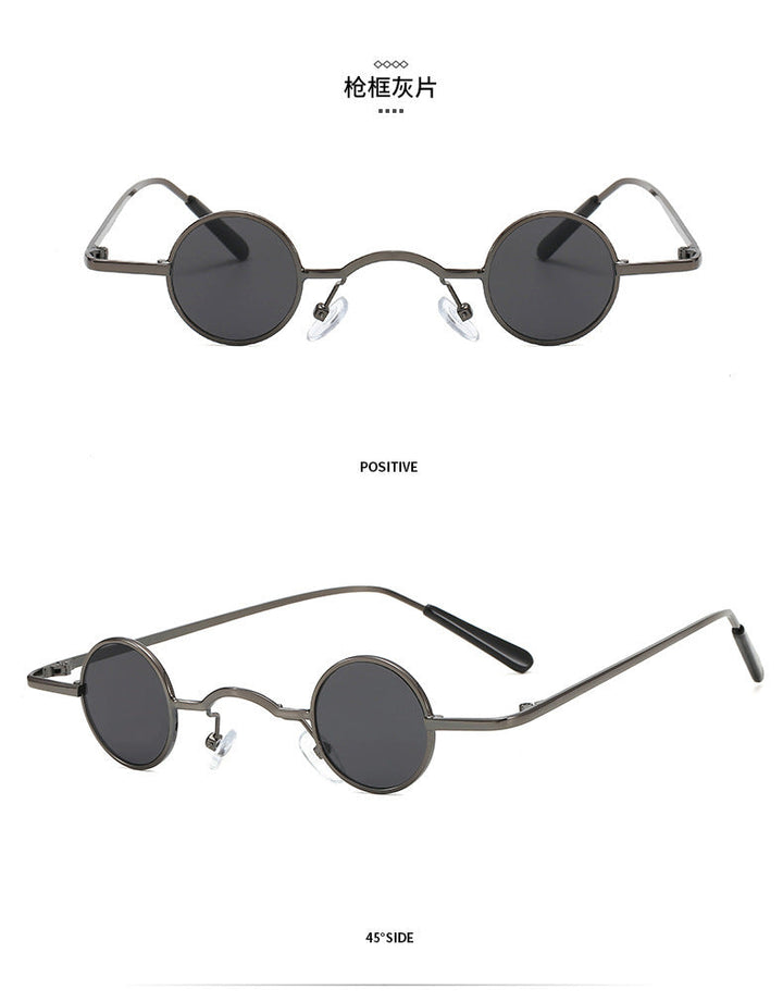 Echoarchiv | Retro Sonnenbrille mit Kleinem Runden Rahmen für Herren