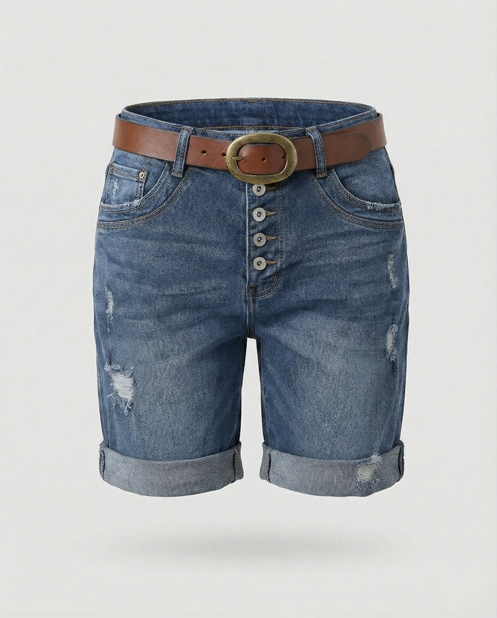 Echoarchiv | Damen Ripped Denim Shorts