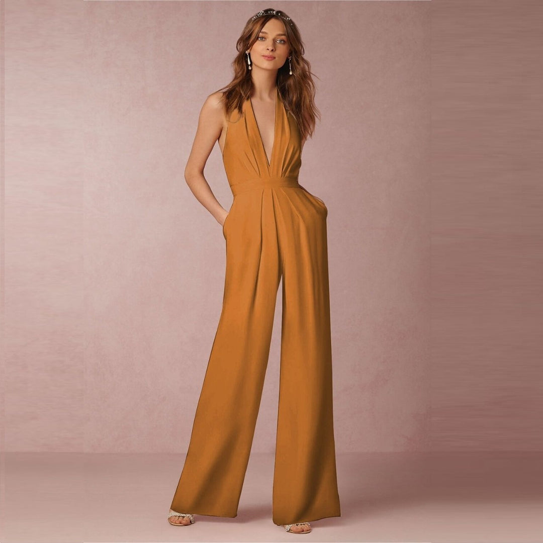 Echoarchiv | Ärmelloser Halterneck Jumpsuit
