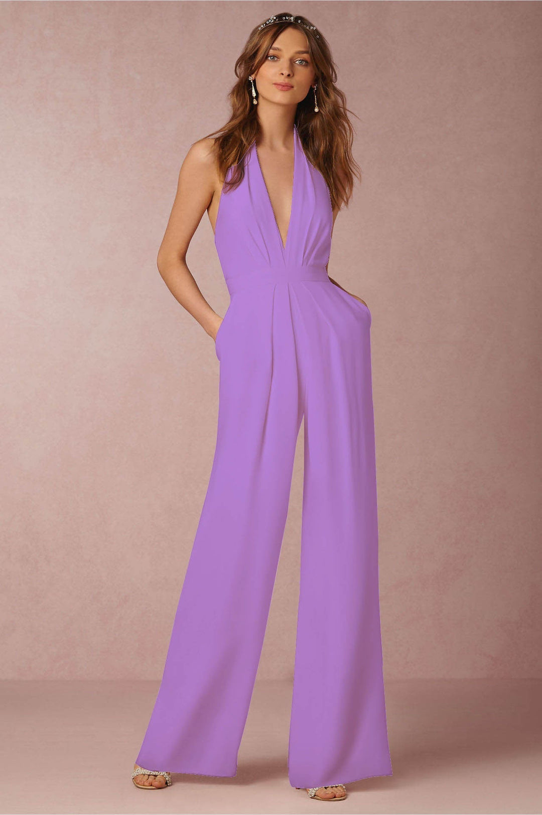 Echoarchiv | Ärmelloser Halterneck Jumpsuit