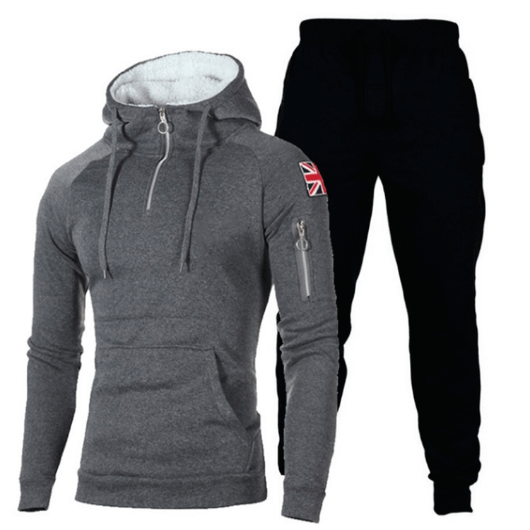 Herren Sportliches Hoodie- und Jogginghose-Set mit hochfunktionalen Materialien Echoarchiv