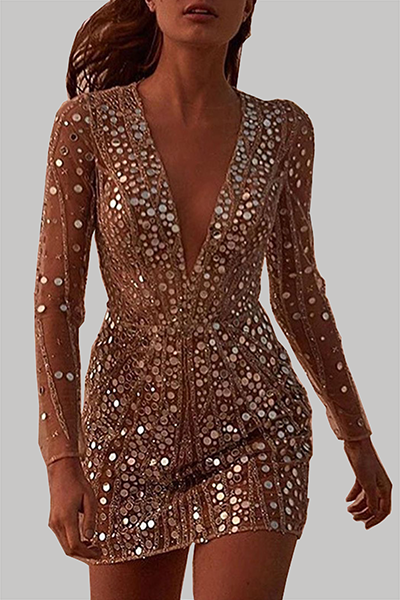 Echoarchiv | Paillettenbesetztes Minikleid