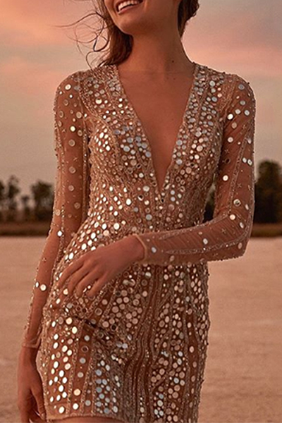 Echoarchiv | Paillettenbesetztes Minikleid