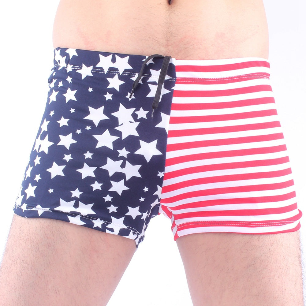 Herren Schwimmshorts mit buntem Muster Echo Archiv