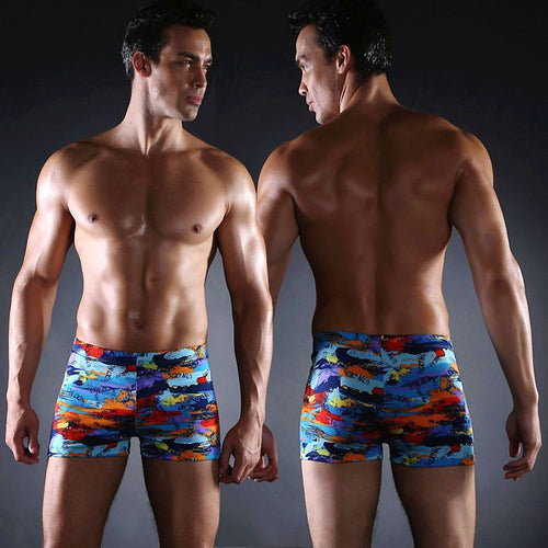Herren Schwimmshorts mit modernem Farbmuster Echo Archiv