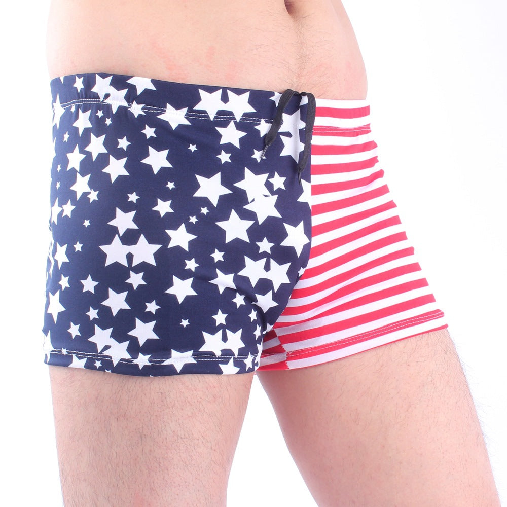 Herren Schwimmshorts mit buntem Muster Echo Archiv