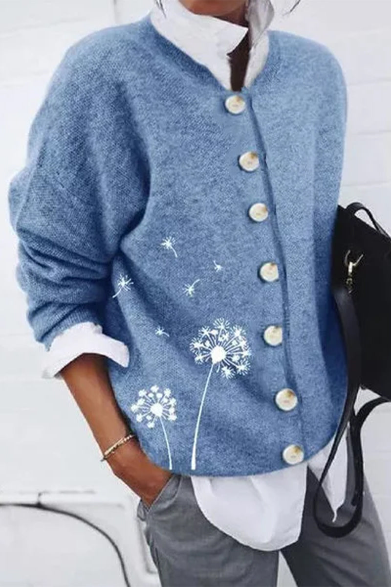 Schicke und lässige Winter-Strickjacke