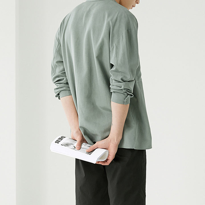 Herren Overshirt aus Baumwoll-Mix mit Brusttasche Echoarchiv