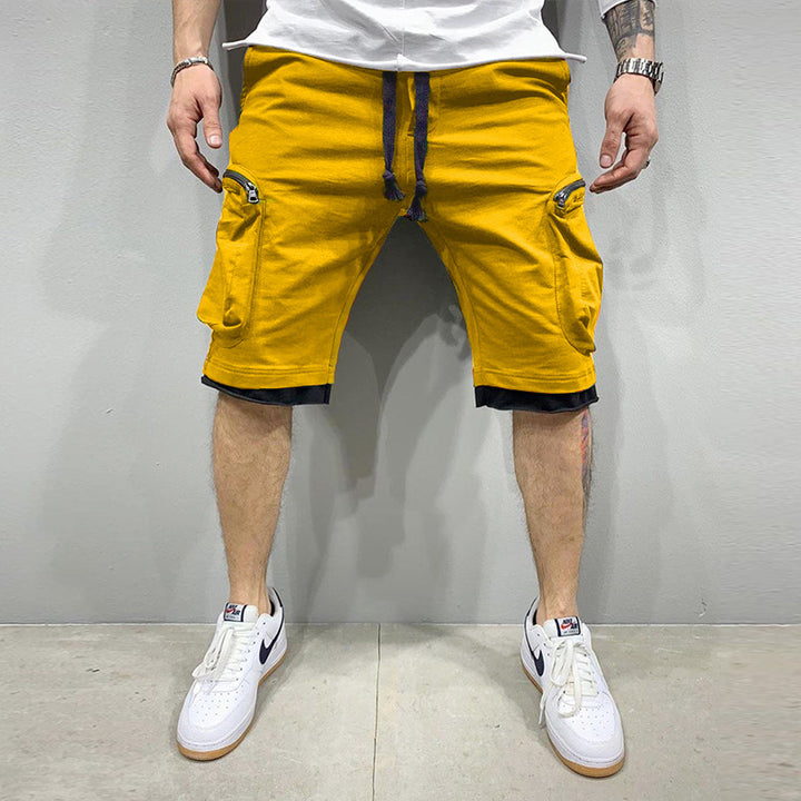 Herren Sportliche Cargoshorts mit praktischem Taschen-Design und elastischem Bund Echoarchiv