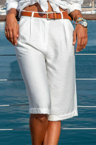 Echoarchiv | Leinen Bermudashorts für Damen