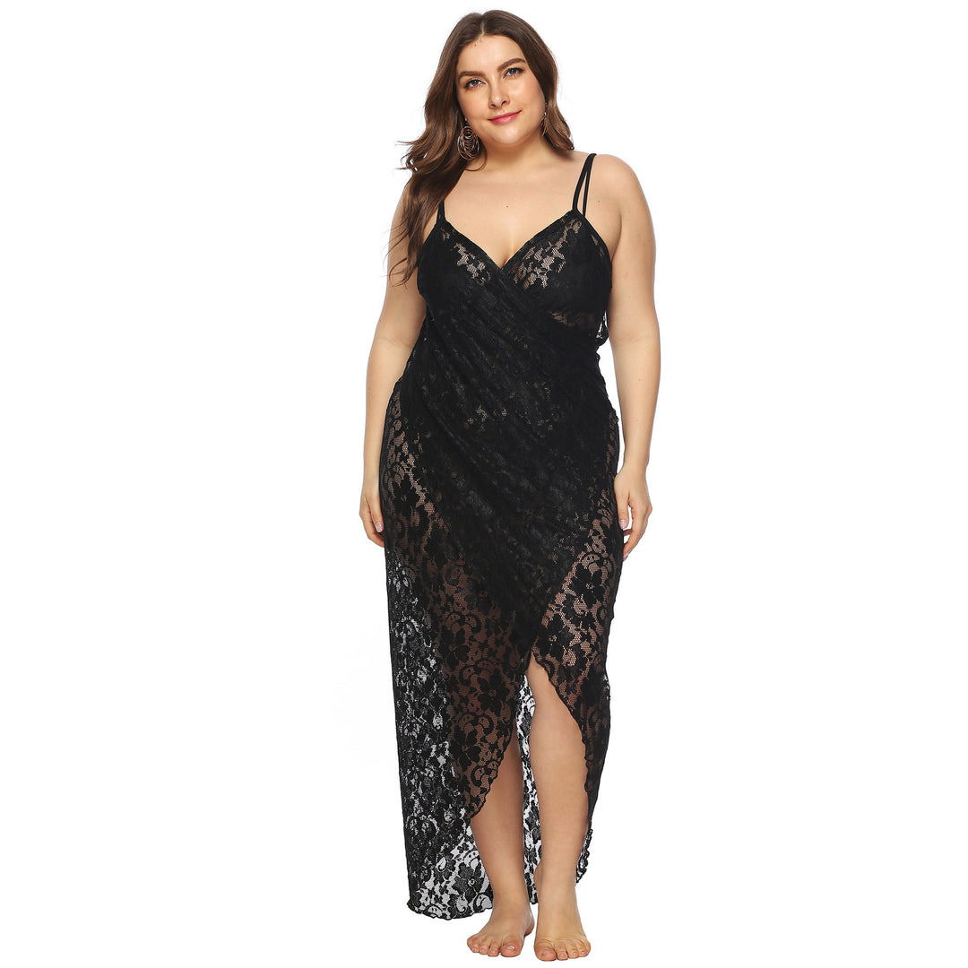 Damen Transparentes Spitzenstrandkleid Echo Archiv