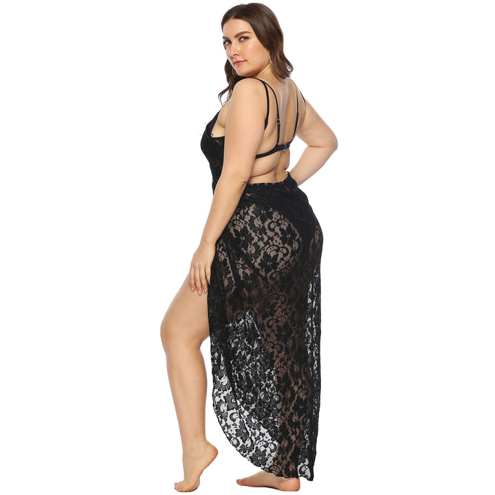 Damen Transparentes Spitzenstrandkleid Echo Archiv