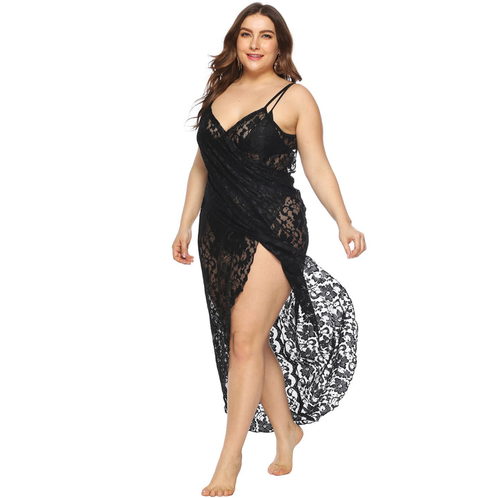 Damen Transparentes Spitzenstrandkleid Echo Archiv