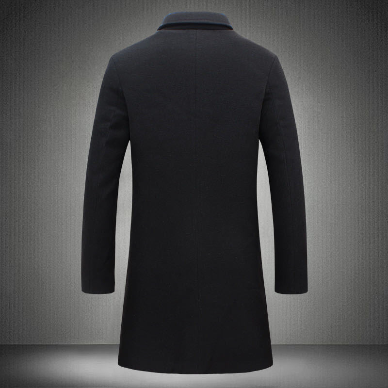 Herren nan schlanker Kurzmantel mit Stehkragen und eleganter Knopfleiste Echo Archiv