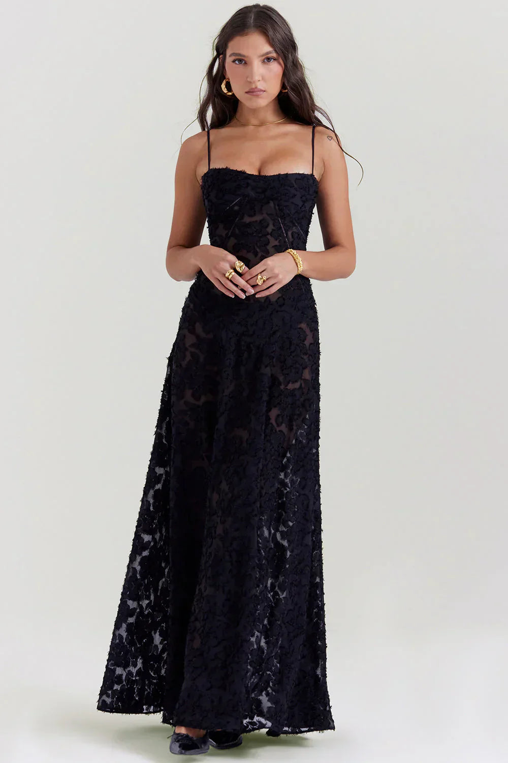 Korsett Maxikleid – Elegantes Damenkleid – Valéora