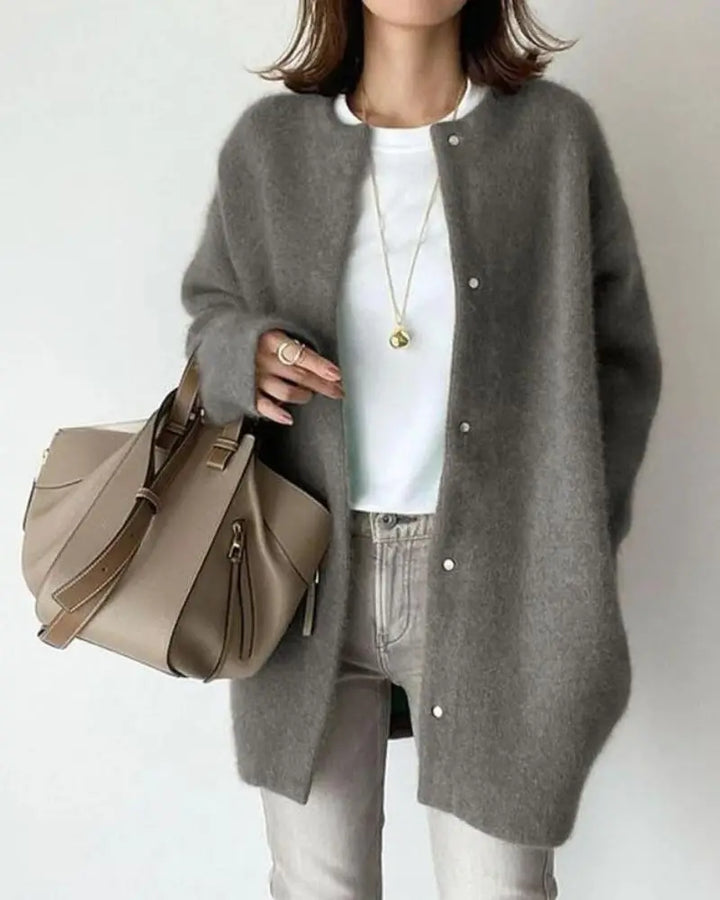 Weste aus Wolle und Mohair