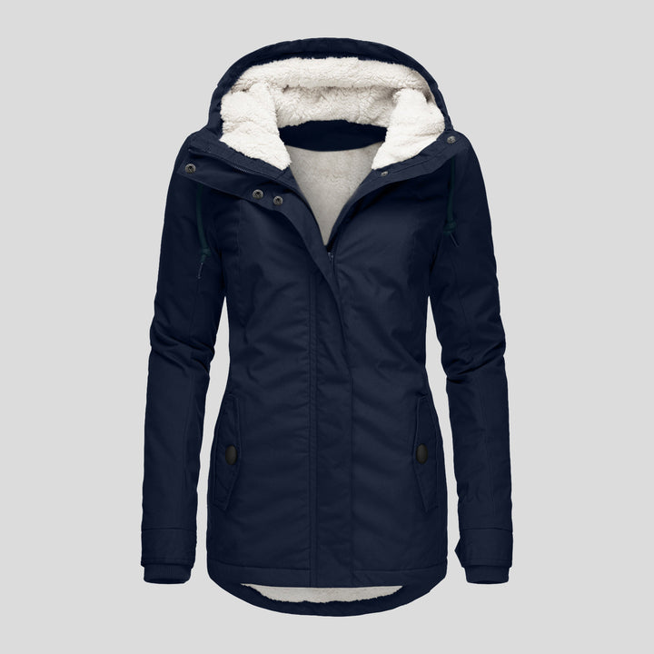 Gefütterter Parka mit Lammfell-Imitat