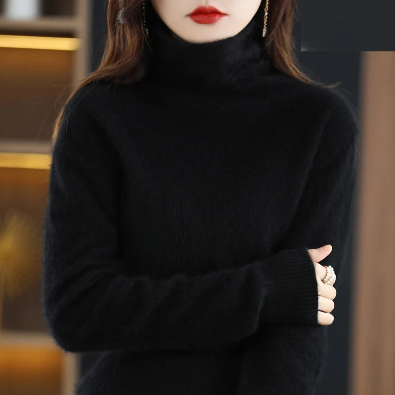 Echoarchiv | Pullover Damen Weicher Rollkragenpullover, Warm & Luxuriöses Design