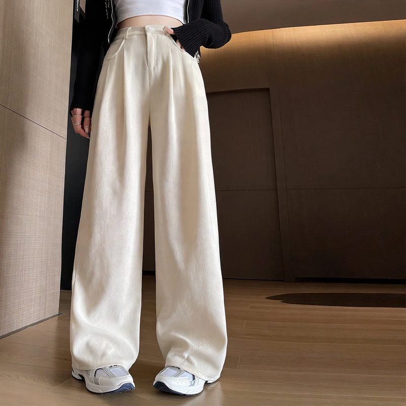 Damen-Cordhose, gerade geschnitten, gefüttert, für Herbst/Frühling