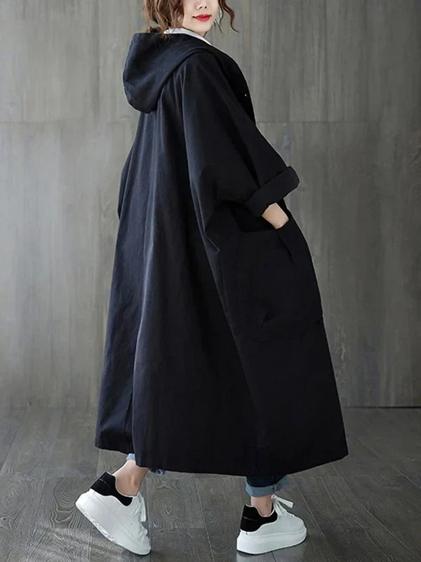Echoarchiv | Langer Wasserdichter Trenchcoat Mantel