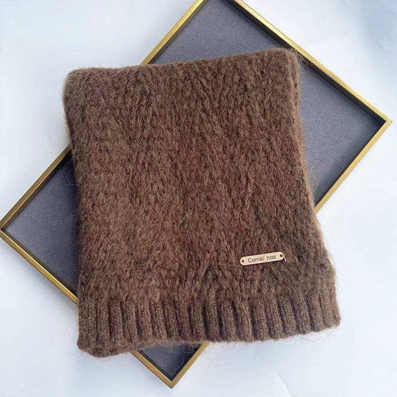 Strickschal mit Alpakawolle, 160x20 cm