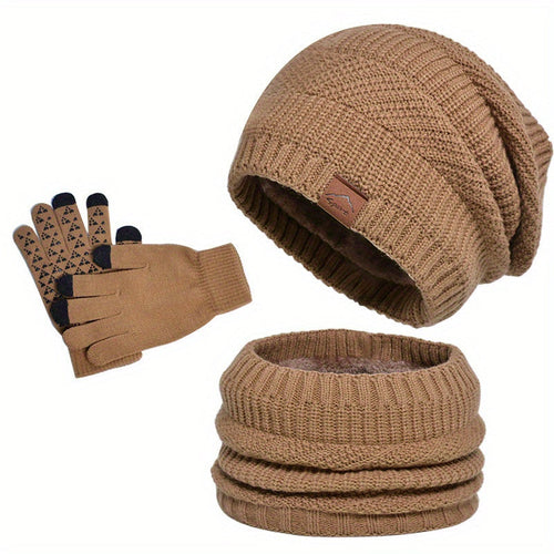 Echoarchiv - Freizeit Winter Plüsch 3-teiliges Set für Männer