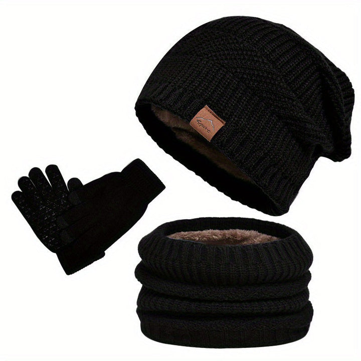 Echoarchiv - Freizeit Winter Plüsch 3-teiliges Set für Männer