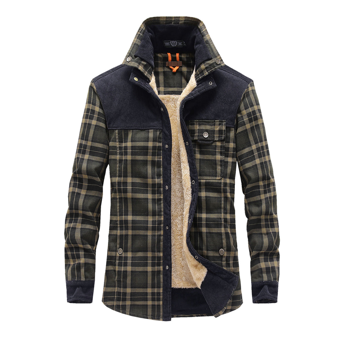 Herren Flanellhemdjacke mit Teddyfutter Echo Archiv