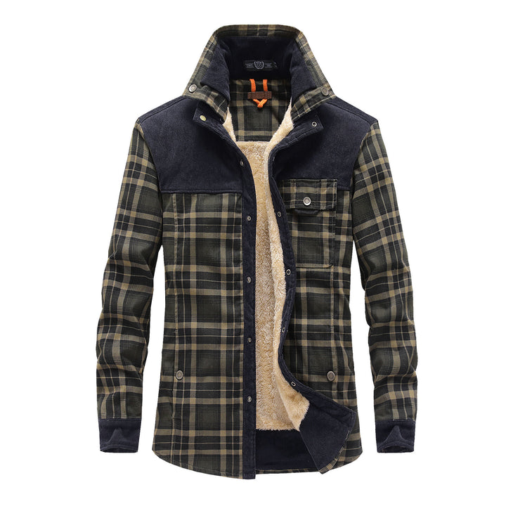 Herren Flanellhemdjacke mit Teddyfutter Echo Archiv