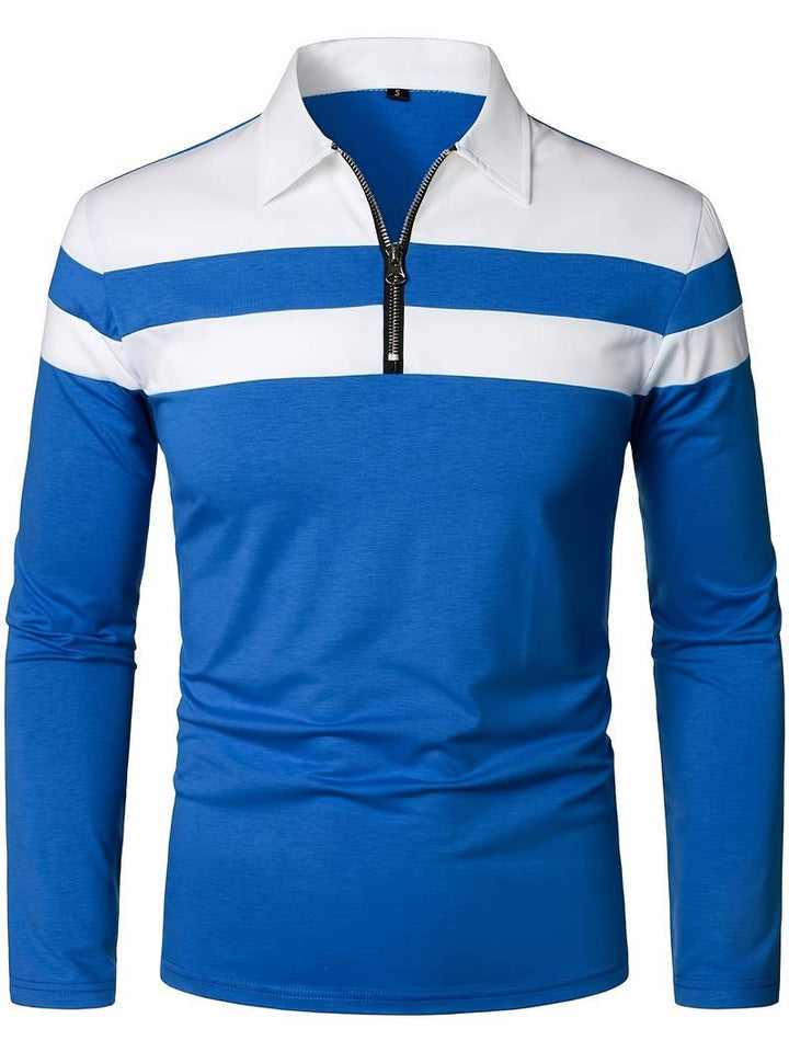 Echoarchiv – langärmliges poloshirt mit reißverschluss