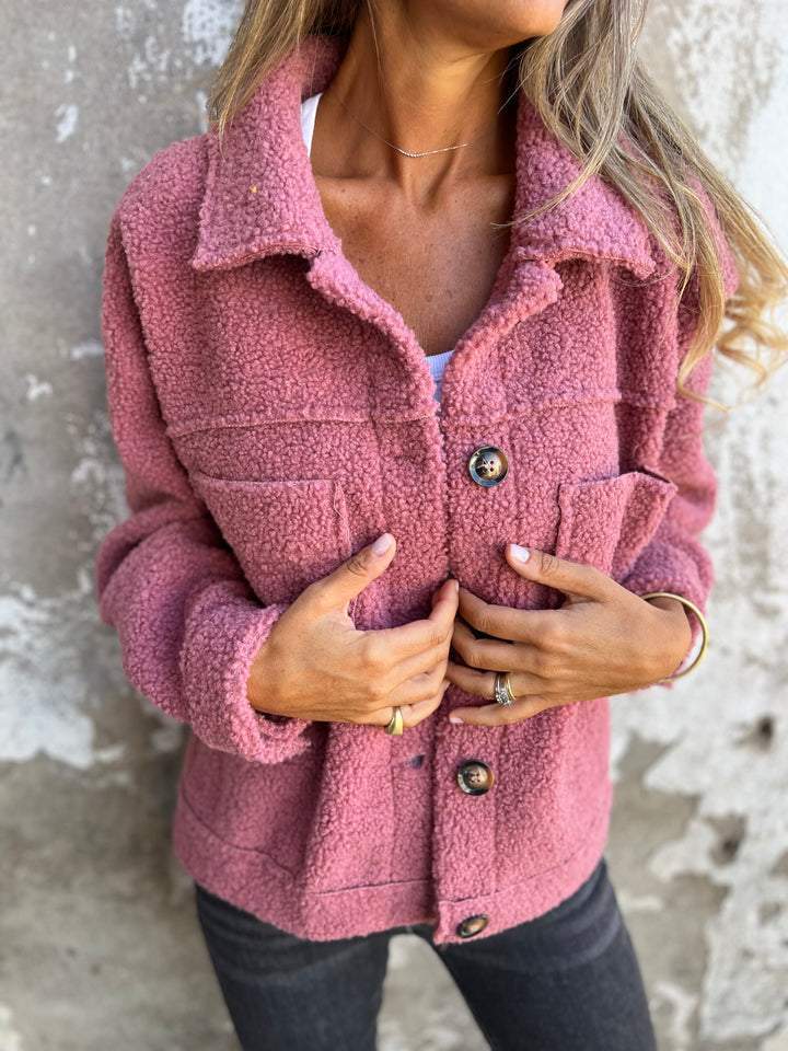 Echoarchiv | Kurze Warme Bouclé Jacke