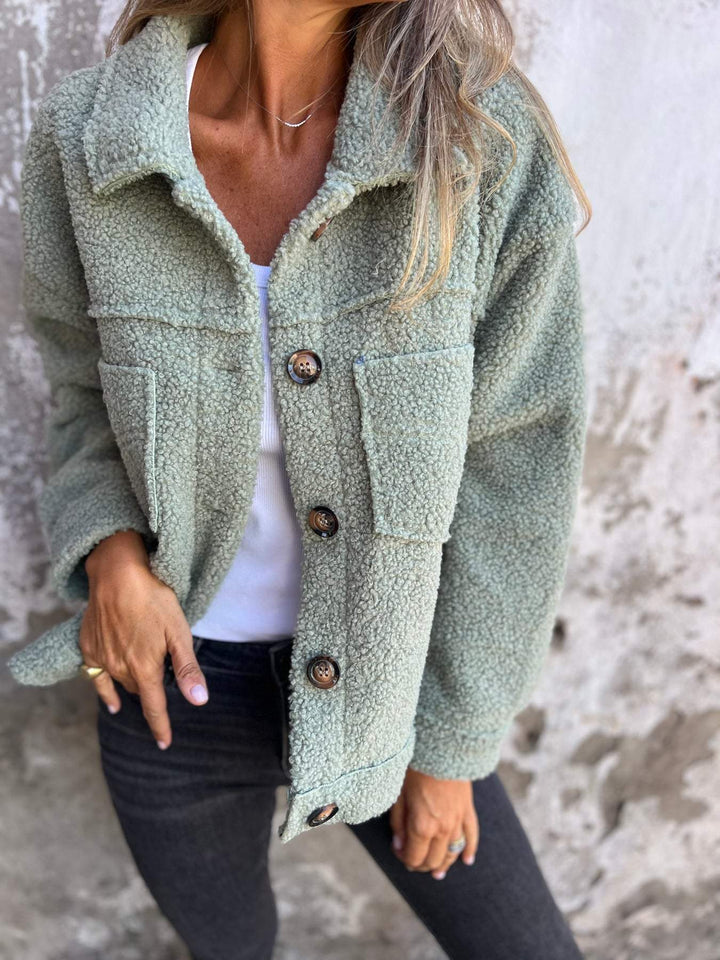 Echoarchiv | Kurze Warme Bouclé Jacke
