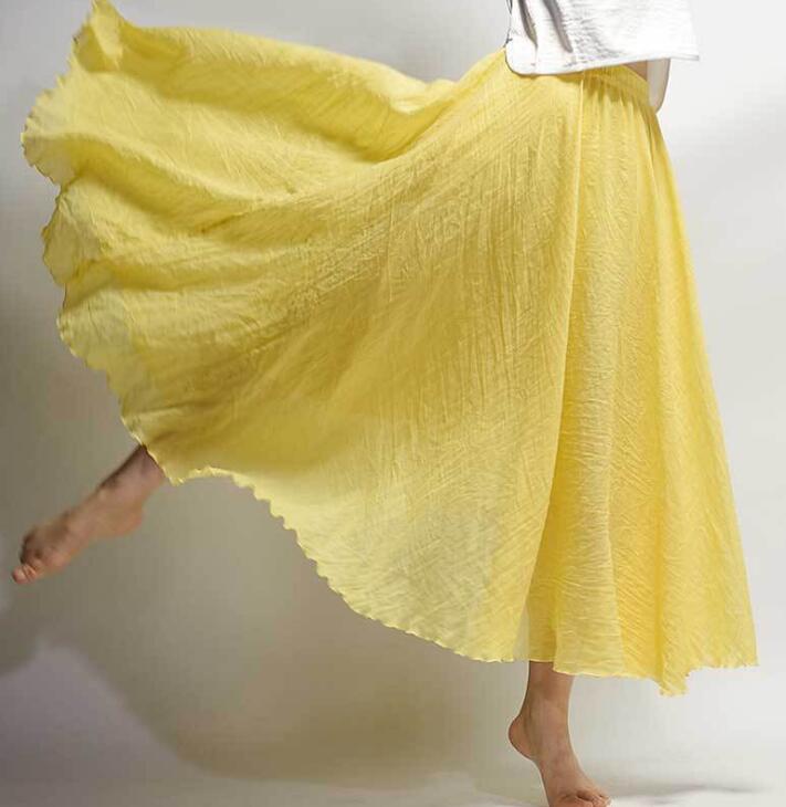 Echoarchiv | Lässig Fallender Boho Maxi Rock für Damen