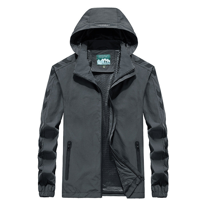 Herren Performance Softshelljacke mit Kapuze, versiegelten Reißverschlüssen und reflektierenden Ärmereinsätzen Echo Archiv