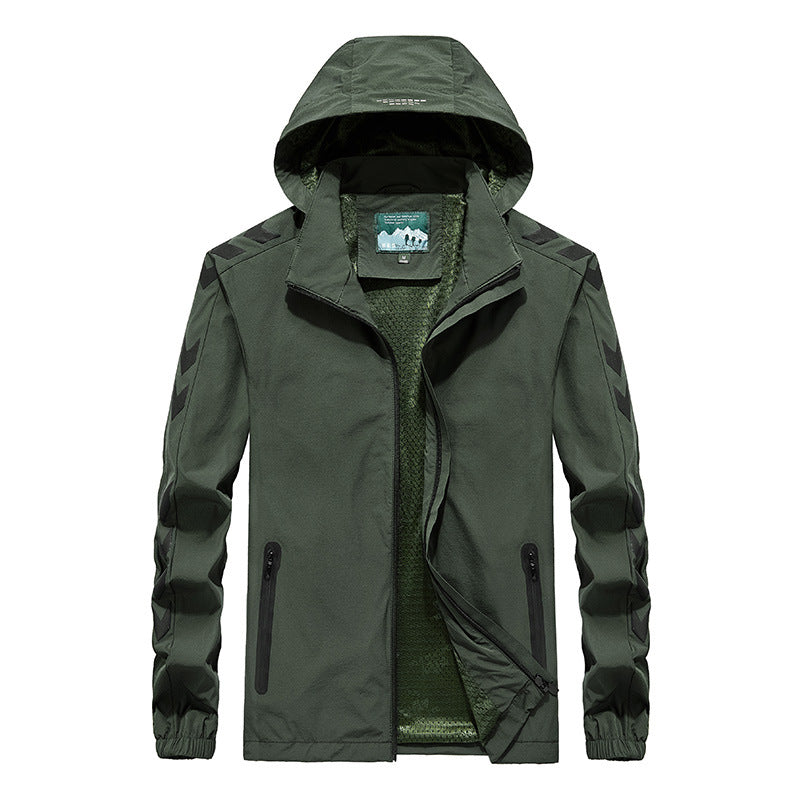 Herren Performance Softshelljacke mit Kapuze, versiegelten Reißverschlüssen und reflektierenden Ärmereinsätzen Echo Archiv
