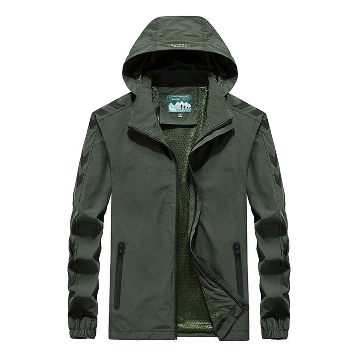 Herren Performance Softshelljacke mit Kapuze, versiegelten Reißverschlüssen und reflektierenden Ärmereinsätzen Echo Archiv
