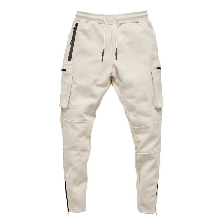 Herren Multifunktionale Slim-Fit Jogginghose mit seitlichen Reißverschlusstaschen und elastischem Bund Echoarchiv