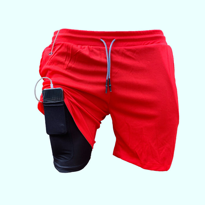 Herren Sportliche Hybrid-Shorts mit praktischen Taschen und atmungsaktivem Material Echoarchiv