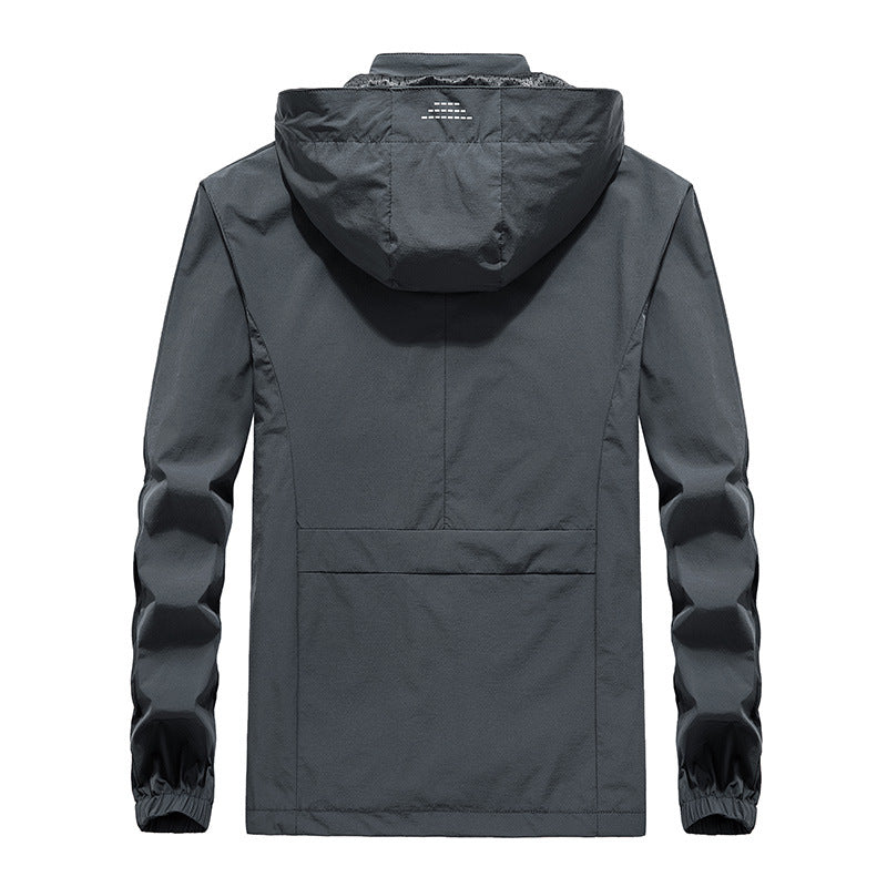 Herren Performance Softshelljacke mit Kapuze, versiegelten Reißverschlüssen und reflektierenden Ärmereinsätzen Echo Archiv