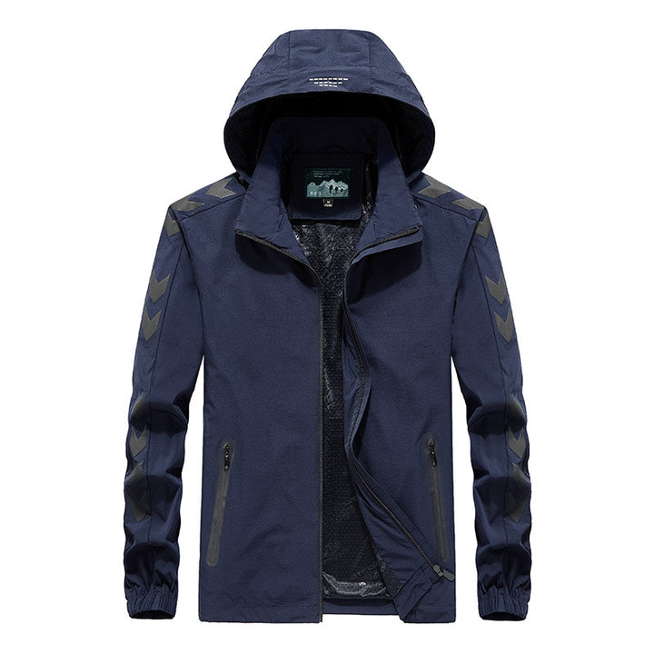 Herren Performance Softshelljacke mit Kapuze, versiegelten Reißverschlüssen und reflektierenden Ärmereinsätzen Echo Archiv