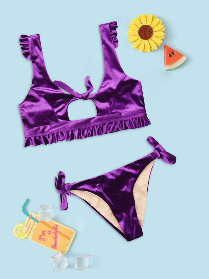 Damen Bikini-Set mit dezentem Cut-Out und Rüschendetails Echo Archiv