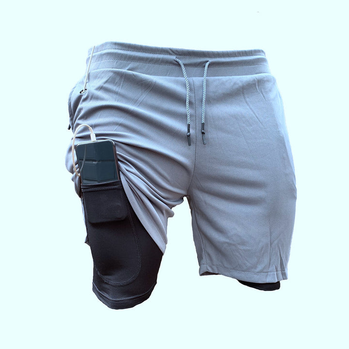 Herren Sportliche Hybrid-Shorts mit praktischen Taschen und atmungsaktivem Material Echoarchiv