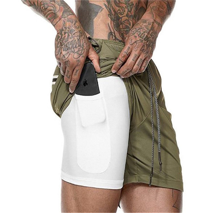 Herren Sportliche Shorts mit integriertem Taschen-Design Echoarchiv