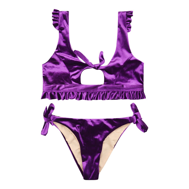 Damen Bikini-Set mit dezentem Cut-Out und Rüschendetails Echo Archiv