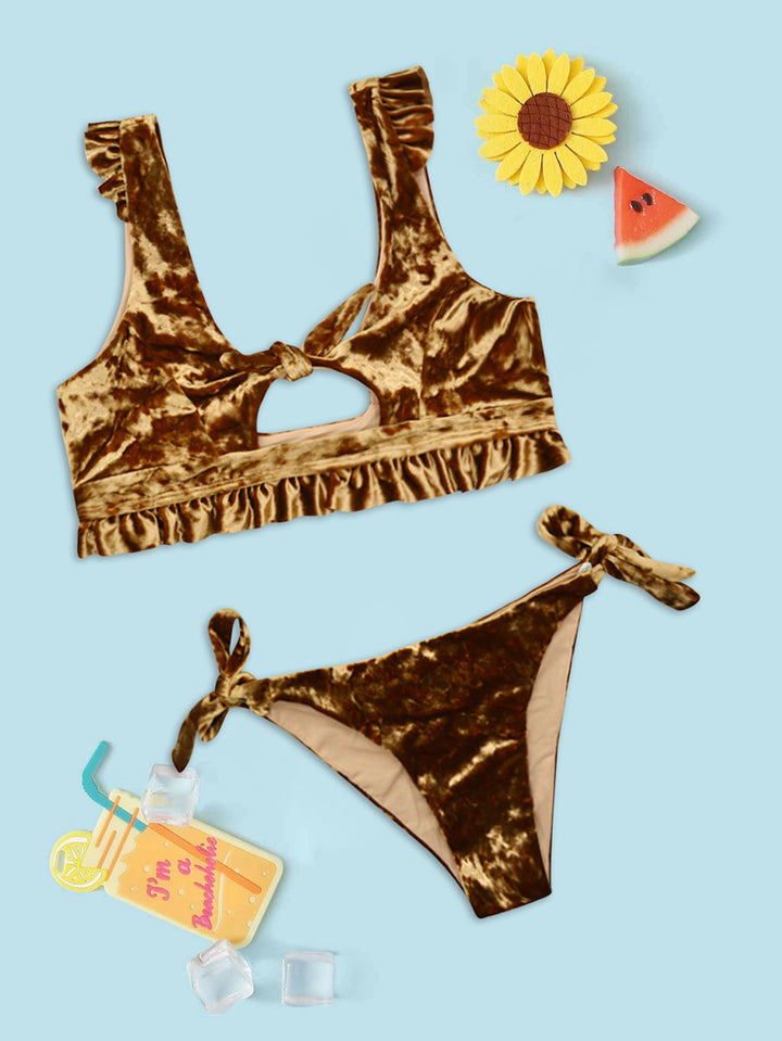 Damen Bikini-Set mit dezentem Cut-Out und Rüschendetails Echo Archiv