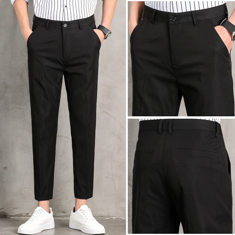 Herren elegante Chinohose mit schmalem Schnitt und praktischen Taschen Echoarchiv