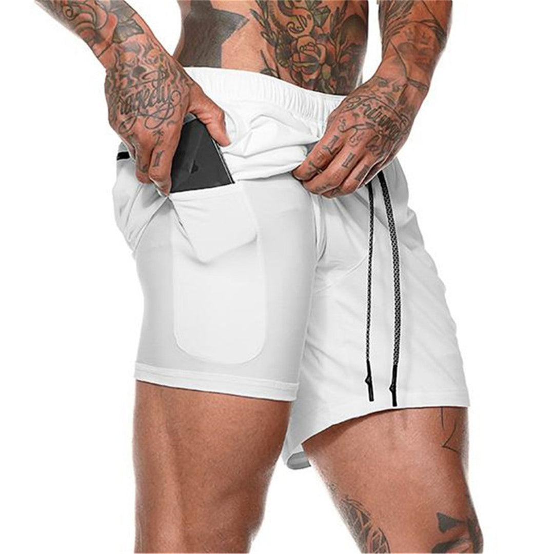 Herren Sportliche Shorts mit integriertem Taschen-Design Echoarchiv