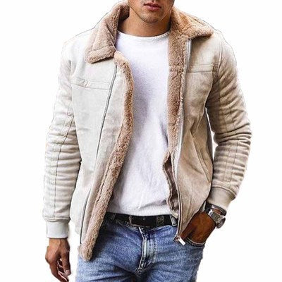 Herrenjacke mit wärmendem Sherpa-Futter Echoarchiv