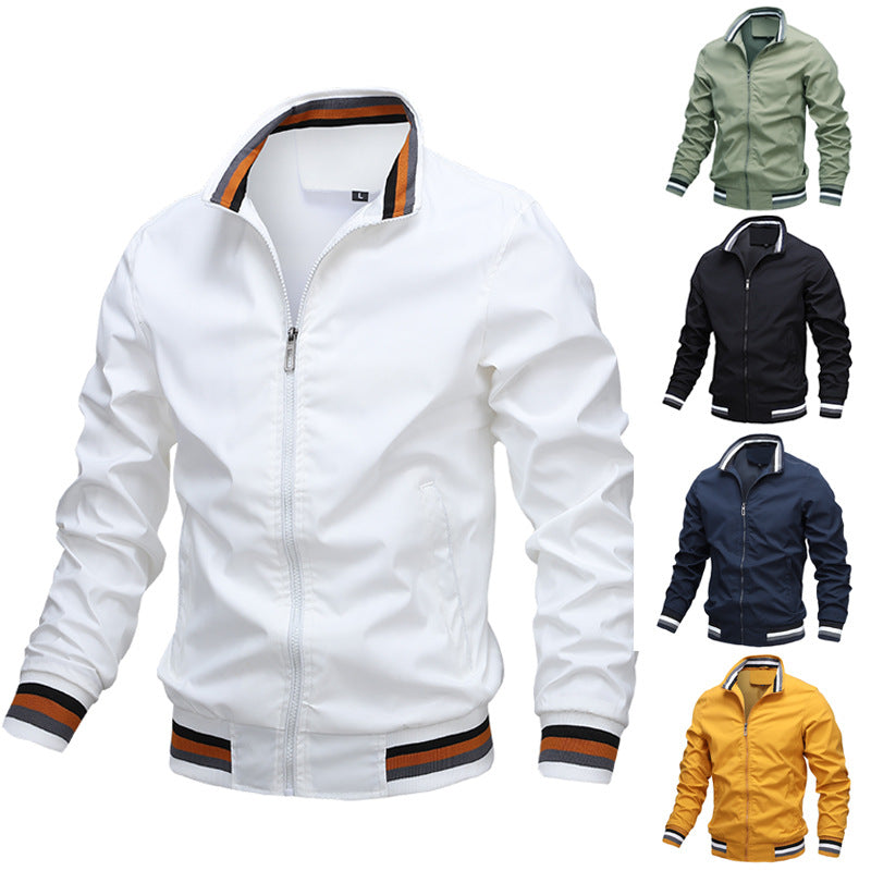 Herren Cool Übergangsjacke mit kontrastierenden Streifen Echo Archive